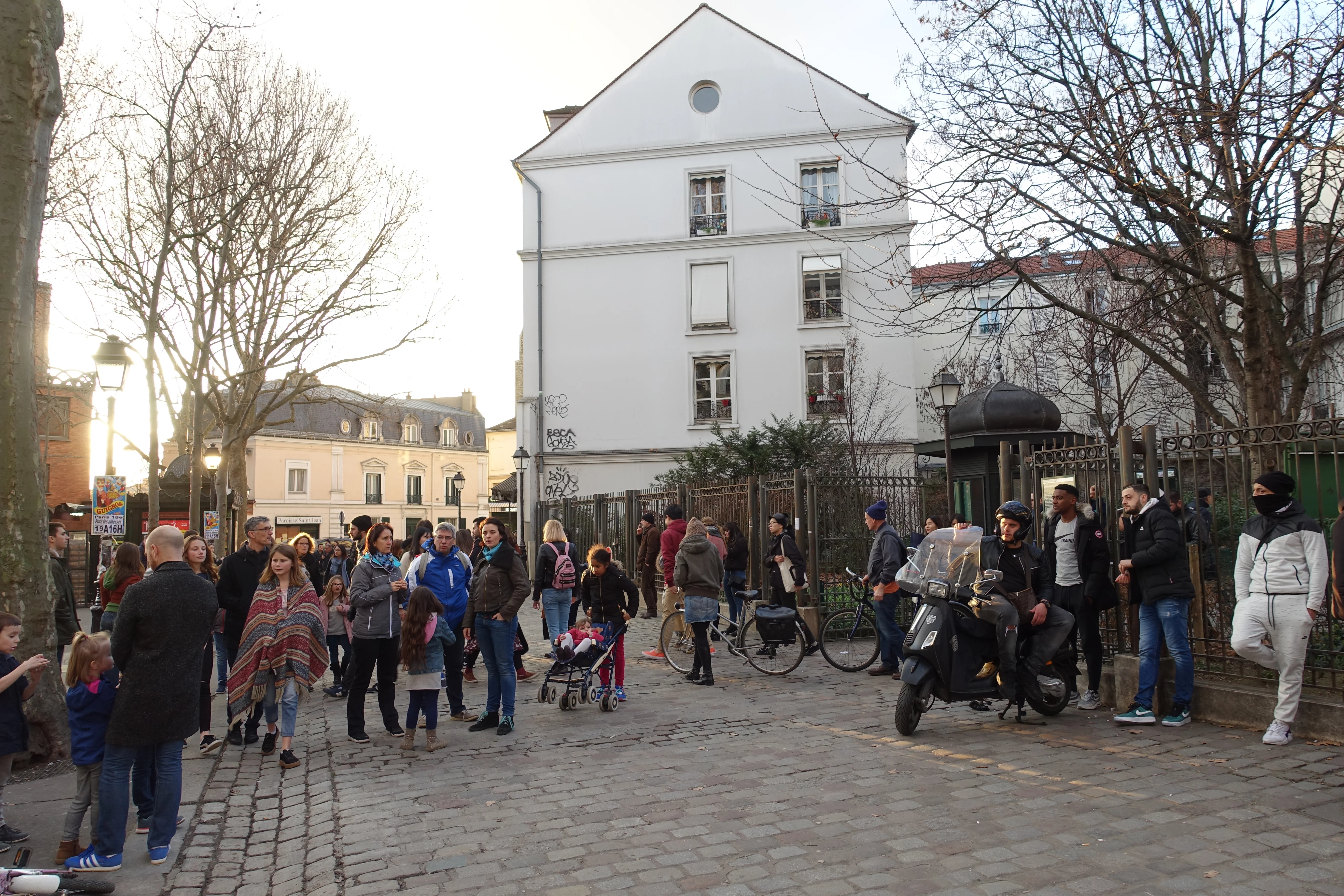 Montmartre area in Paris
